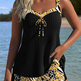 Maillot de Baño Sin Tirantes Deportivo