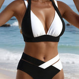 Bikini de Color Contrastante