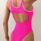 Trendy bañador de una pieza en colores contrastantes