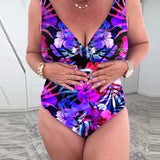 Maillot de baño Impreso Floral Colorido