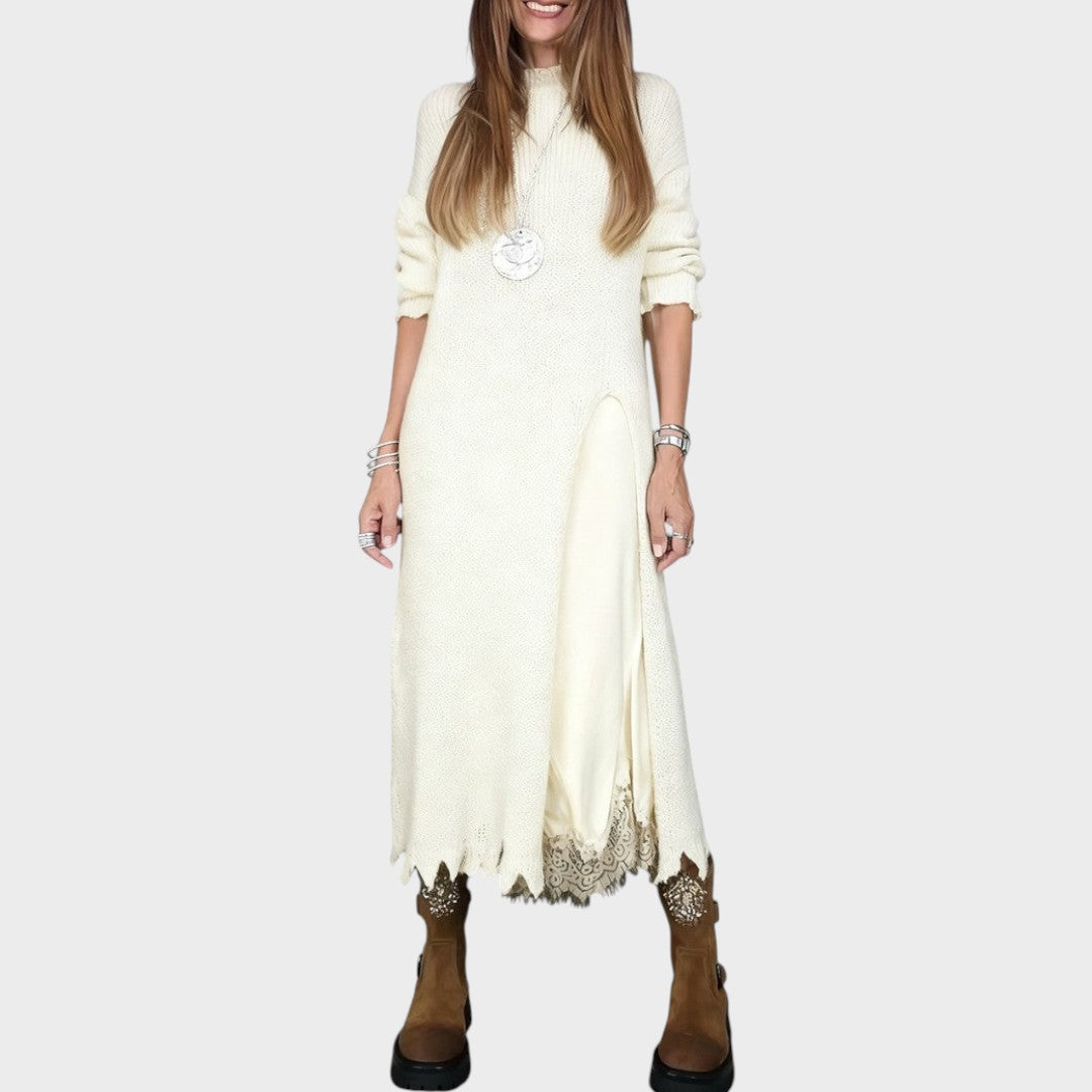 Vega | Conjunto de Jersey y Vestido de Estilo Lencería