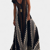 Dakota Vestido Maxi Bohemio con Motivo Geométrico