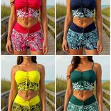 Bikini de Cintura Alta Boyleg Impreso