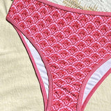 Bikini Sexy Tirantes Triángulo Impreso