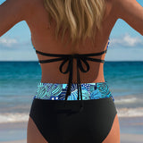Bikini Sexy Dos Nu Sujetador Impreso