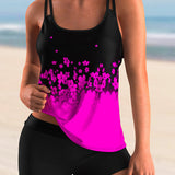 Conjunto de tankini con estampado floral