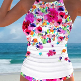 Bañador Con Collar Y Floral Romántico