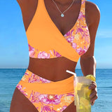 Bikini Floral Impreso Sexy