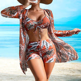 Bañador bikini impreso de 3 piezas