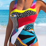 Maillot de Baño de Una Pieza Estampado Estrellas