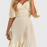 Dosha Vestido Mini Fruncido Elegante