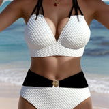 Bikini de Dos Piezas con Cuello Halter Sexy