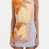 Serene Vestido Mini en Floral Secuoya