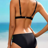Bikinis Sexys con impresión de bloque de color