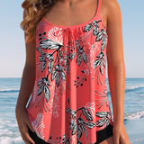 Tankini impreso con tirantes
