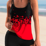 Conjunto de tankini con estampado floral