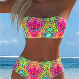 Bikini Bandeau Impreso