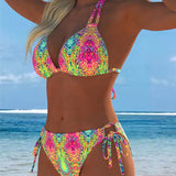 Bikini Colorido con Estampado