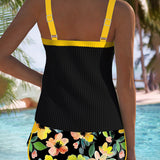 Tankini Pantalón De Playa De Dos Piezas