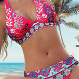 Bikinis con estampado floral y geométrico