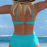 Bikini Impreso de Dos Piezas con Sujetador