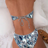 Bikini Bandeau de Dos Piezas Triángulo