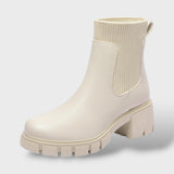 Botines Chelsea con Tacón Grueso Mujer