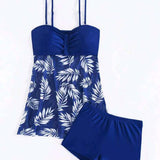 Tankini Sexy Impreso de Malla