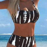 Bikini de Cintura Alta de Dos Piezas
