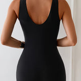 Maillot de Baño de Una Pieza con Corte Plano y Tirantes Deportivos