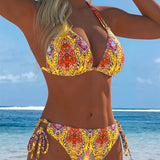 Bikini Colorido con Estampado