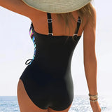 Bañador Sexy Slim Fit A Rayas Arcoíris