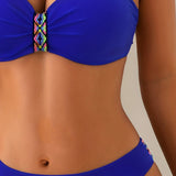 Conjunto de Bikini Sexy Espalda Descubierta