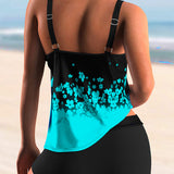 Conjunto de tankini con estampado floral