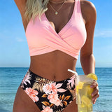 Bikini Cruzado de Cintura Alta