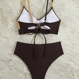 Bañador de Cintura Alta Sexy Sujetador Triángulo