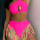 Conjunto de Bikini de Mujer con Flecos