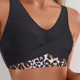 Bikini Leopardo Deportivo Cuello V
