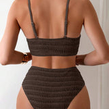 Bikini Sexy de Dos Piezas con Tirantes