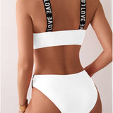 Bikini Letra Tirantes Sujetador Dos Piezas