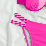 Conjunto de bikini de color bloque