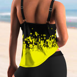 Conjunto de tankini con estampado floral