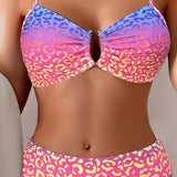 Bikini Estilizado Impreso Animal