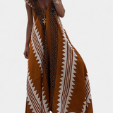 Dakota Vestido Maxi Bohemio con Motivo Geométrico