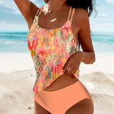 Maillot de baño tankini estampado