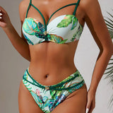 Bikini Con Estampado Floral Para La Playa
