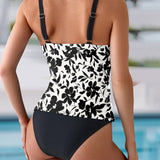 Tankini Sin Espalda Impreso