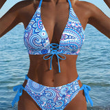 Bikini Sexy Dos Nu Imprimé