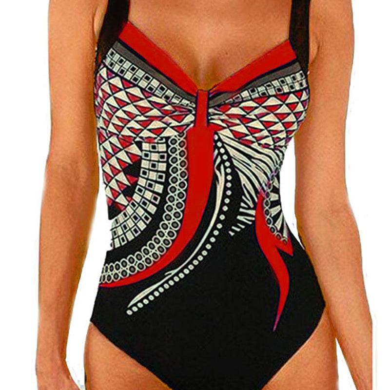 Maillot de baño de una pieza con estampado