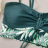 Bikini de Cintura Alta Boyleg Impreso